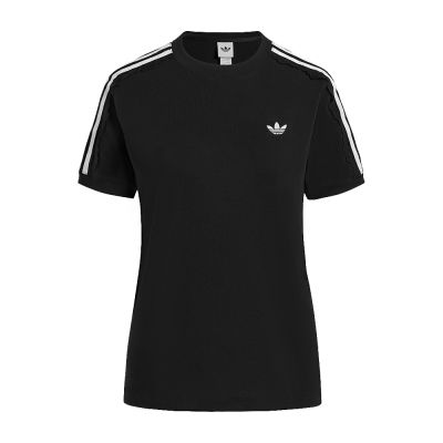 Adidas Lace 3S Tee 女款 黑色 三葉草 蕾絲 T恤 運動 休閒 短袖 LG4263
