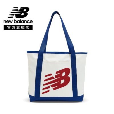 【New Balance】帆布托特包/肩背包_中性_白藍色_AC28117IKW