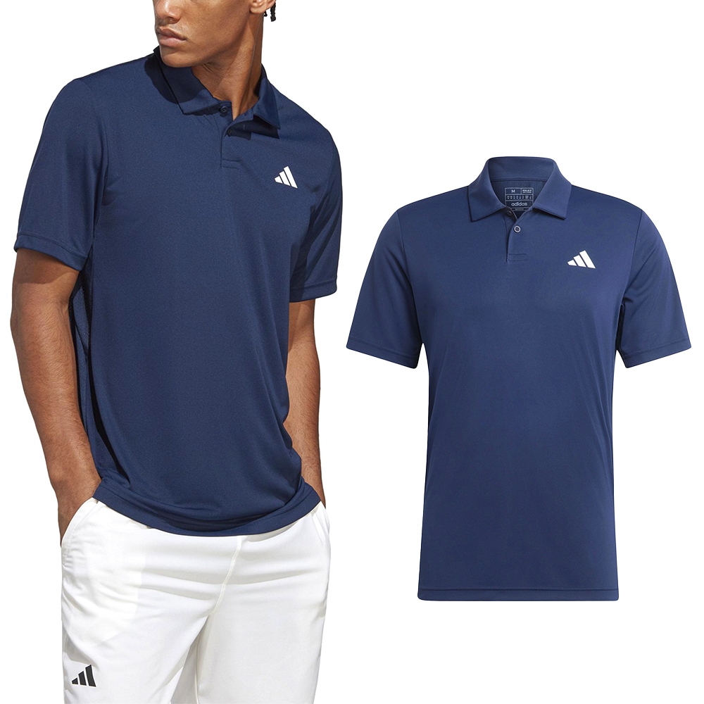 Adidas Club Polo 男藍色運動訓練網球上衣POLO衫短袖HS3279 | adidas