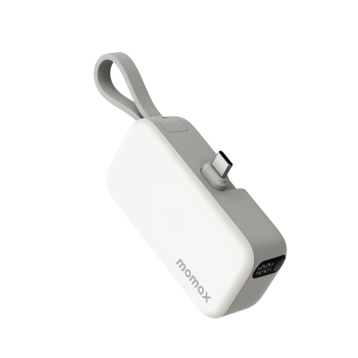 Momax 1-Power Mini 5000mAh 迷你帶線行動電源 USB-C版