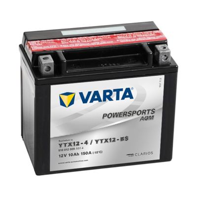 德國VARTA華達YTX12-BS 機車AGM電池 對應YUASA湯淺YTX12-BS與GTX12-BS 重機電瓶