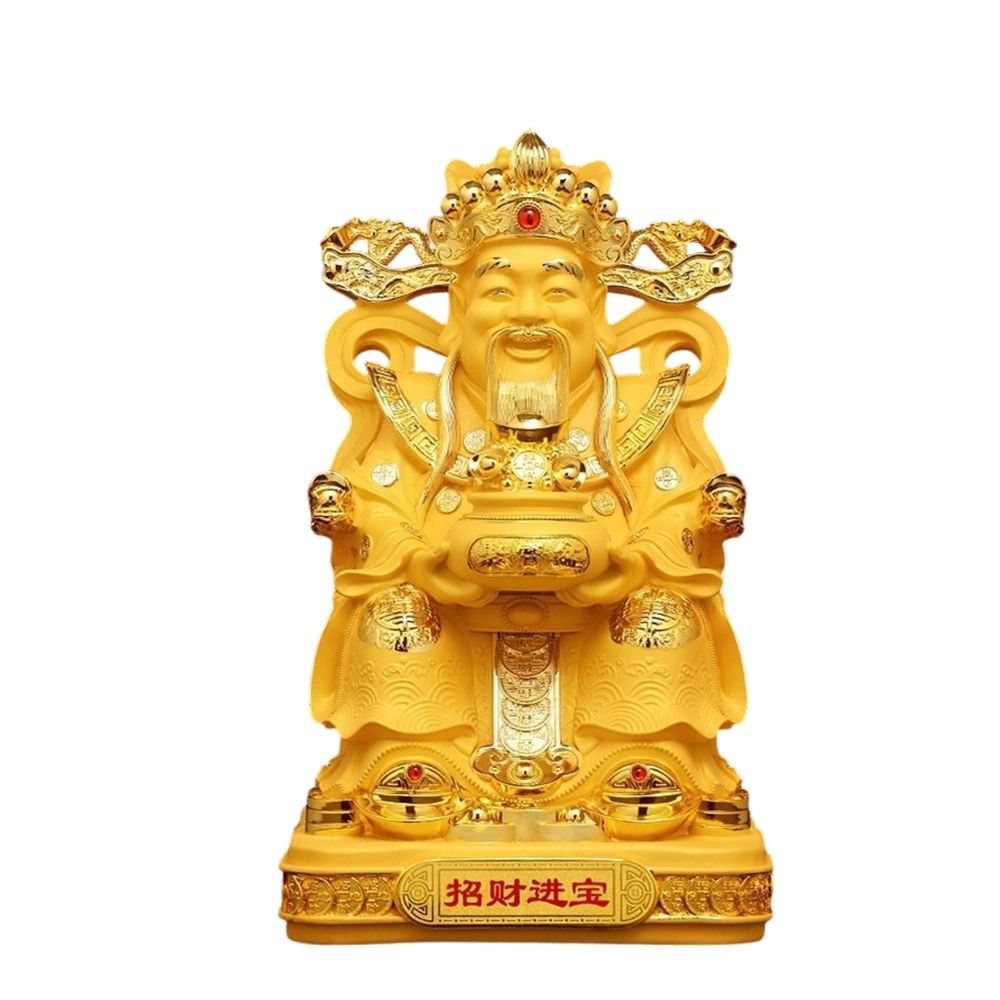 招財進寶財神爺擺件家用文財神供奉神像旺財開運吉祥物客廳玄關招財鎮宅