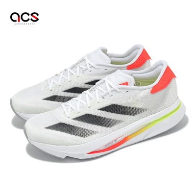 adidas 慢跑鞋 Adizero SL2 M 男鞋 白 黑 厚底 緩衝 輕量 運動鞋 愛迪達 JS1181