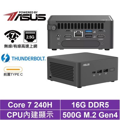 ASUS 華碩 Core 7 十核{英仙座S9EB}迷你電腦(240H/16G/500GB M.2 Gen4)