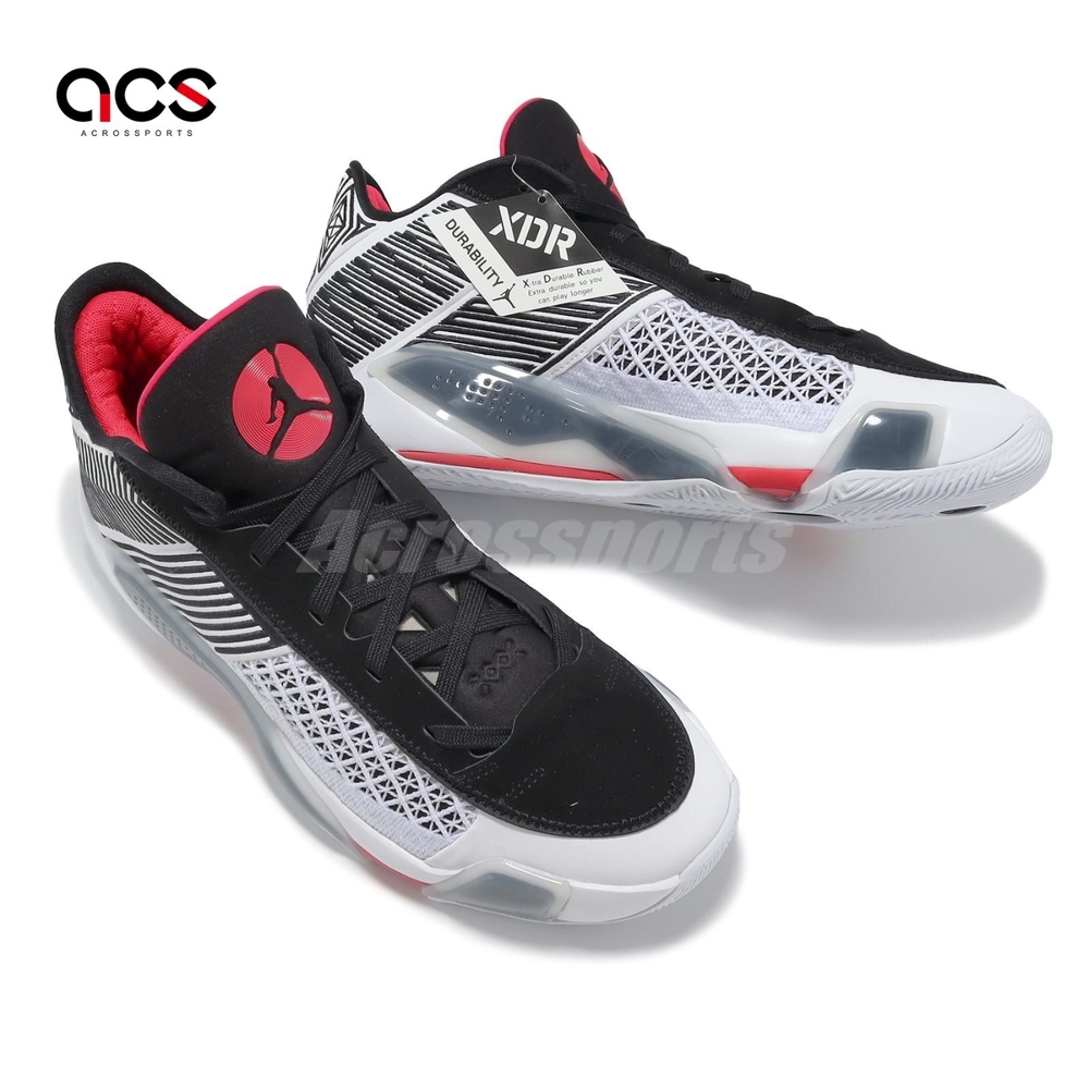 Nike 籃球鞋Air Jordan XXXVIII Low PF 男鞋白紅氣墊AJ38 低筒FD2325
