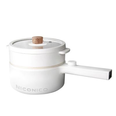 【億肯嚴選】NICONICO 奶油鍋系列1.7L日式蒸煮陶瓷料理鍋 NI-GP931 (多功能電火鍋｜美食鍋｜美型鍋)
