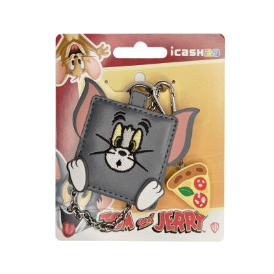 Tom and Jerry 皮革吊飾-Tom icash2.0