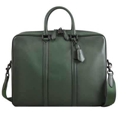 COACH METROPOLITAN 皮革兩用公事包(深綠-附鎖釦)