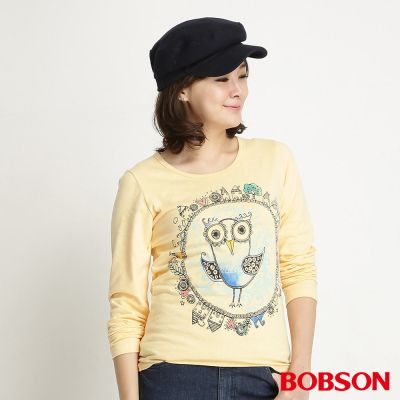 【BOBSON】女款印圖上衣(34099-30)