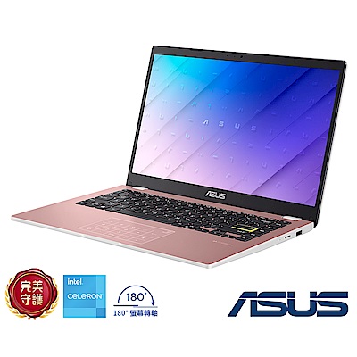 ASUS華碩 ASUS E410KA 14吋筆電 (N4500/4GB/128G_eMMC/玫瑰金/Win11 Home(S)/Vivobook Go 14)