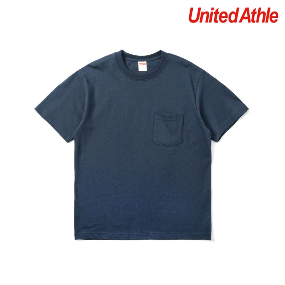 日本授權United Athle 5.6OZ 口袋短TEE 5006-01 UA 舒適 (深藍色)
