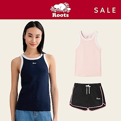 女裝 精選Roots海狸LOGO短袖上衣或背心或短褲-多款選