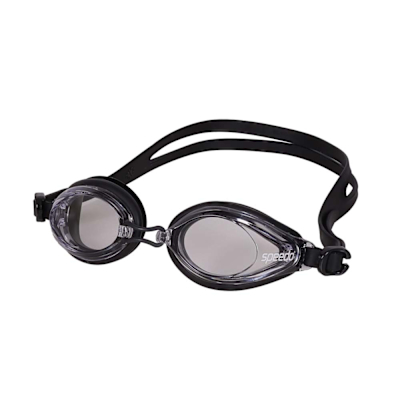 SPEEDO EDGE 成人運動泳鏡-抗UV 防霧 游泳 日本製 SD800390210726 透明黑