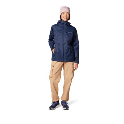 Columbia 哥倫比亞 女款-OT防水外套-Arcadia II Jacket-深藍色(URR24360NY/KS)