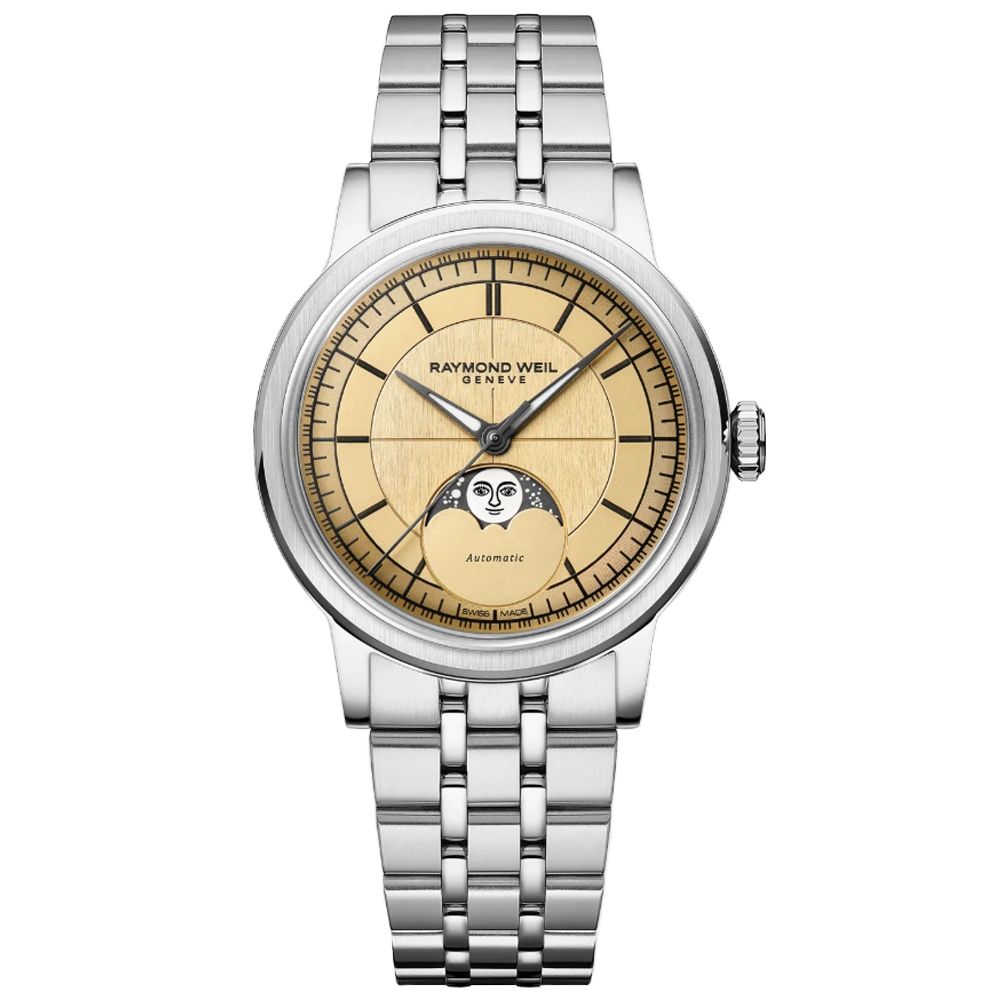 Raymond Weil 蕾蒙威 Millesime系列 月相機械腕錶 推薦 送禮 畢業禮物 35mm/2145-ST-10001