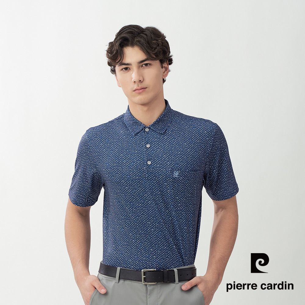 Pierre Cardin皮爾卡登 網路獨家 男款 輕薄涼爽印花短袖POLO衫(多款任選) (G款(印花))