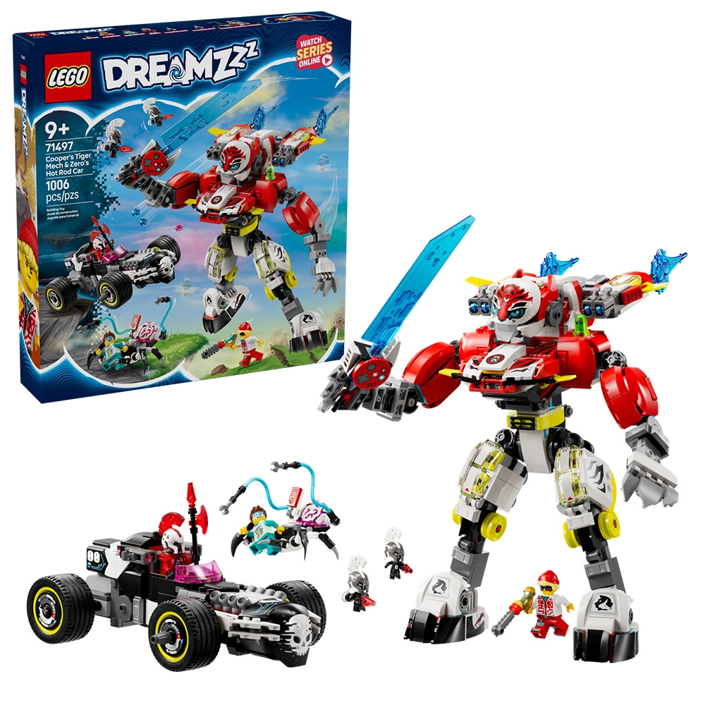 樂高LEGO DREAMZzz系列 - 71497 庫柏的老虎機甲和齊洛的改裝車