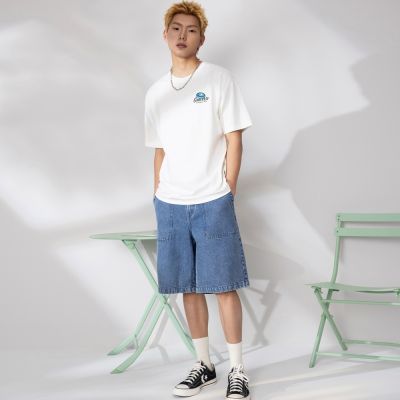CONVERSE DENIM SHORTS BLUE DENIM 男 牛仔短褲 MCJ761-UHA