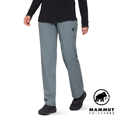 【Mammut 長毛象】Hiking V Pants Women 防曬彈性健行長褲 地層灰藍 女款 #1022-02530