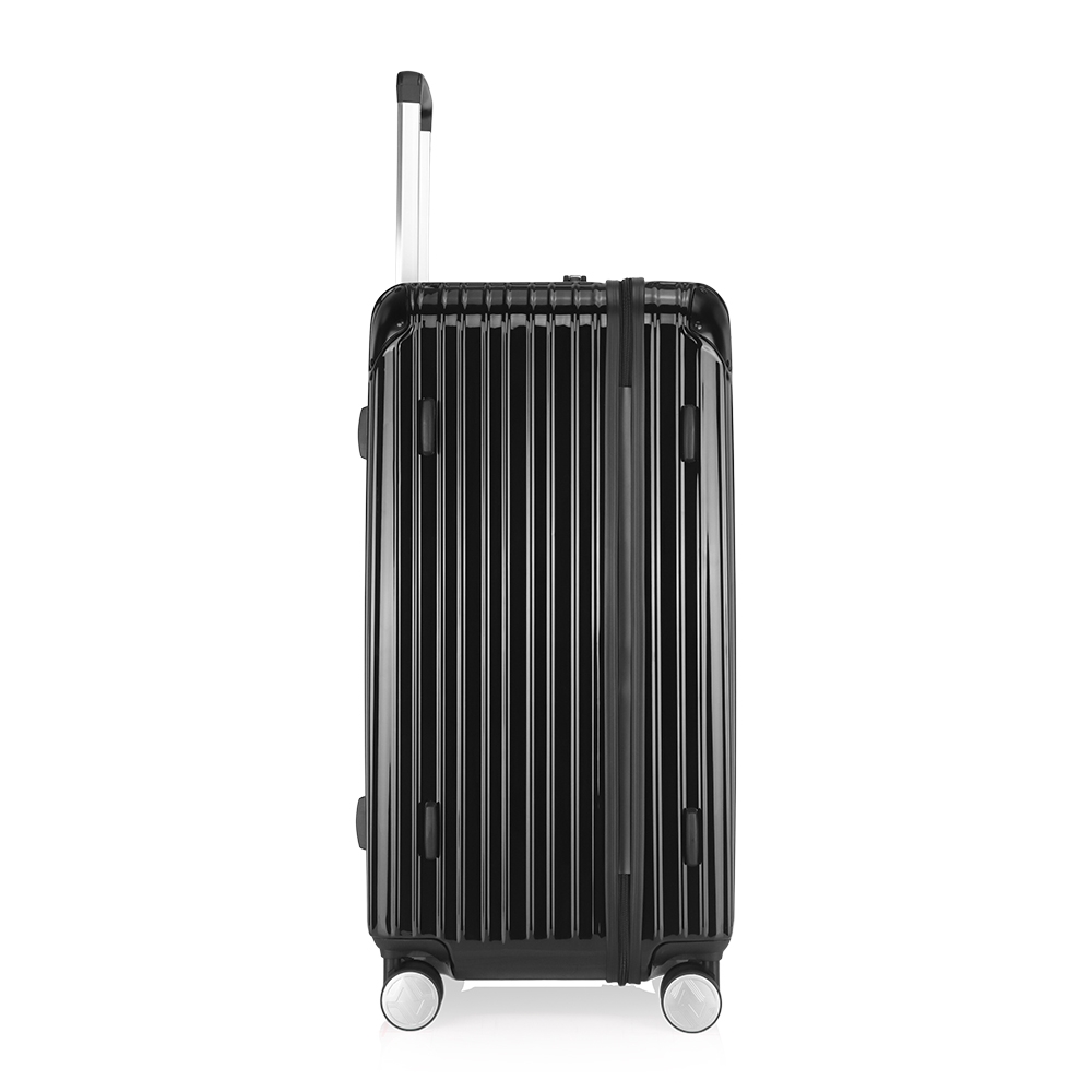 ALLEZ 奧莉薇閣經典胖胖箱PUMP Plus 29吋行李箱鏡面輔助輪旅行箱(香芋