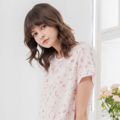 Rosemaid 羅絲美 - 圓領甜蜜冰淇淋100%棉短袖洋裝睡衣【R6104】
