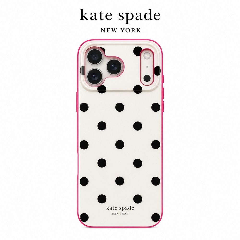 kate spade iPhone 18系列 精品磁吸防摔手機殼 粉漾點點