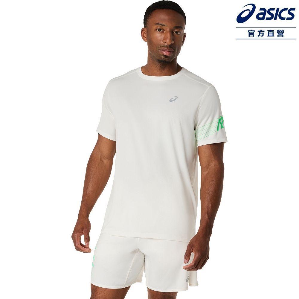 ASICS 亞瑟士 ICON 短袖上衣 男款 海外版 跑步上衣 2011D458-100