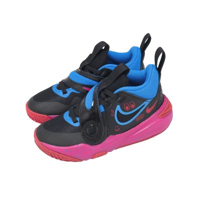 Nike 籃球鞋 Team Hustle D 11 LIL PS 中童 小朋友 黑藍 FD6727-001