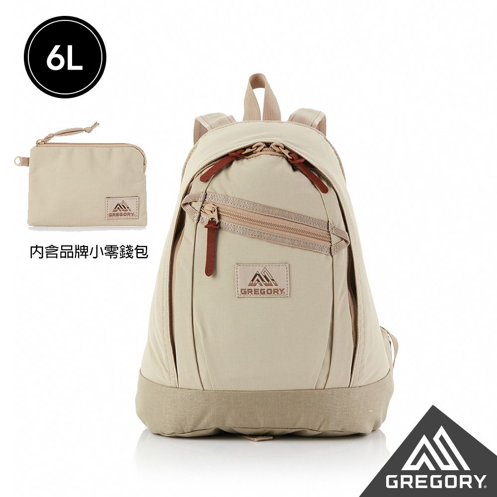 Gregory 官方旗艦 6L LADYBIRD BACKPACK XS 後背包 沙色 附零錢包 (小物包 小廢包 隨身包 抗撕裂)