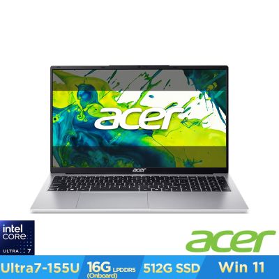 Acer 宏碁 Aspire Lite AL17-52P-78QF 17.3吋AI效能筆電(CU7-155U/16GB/512GB/Win11)