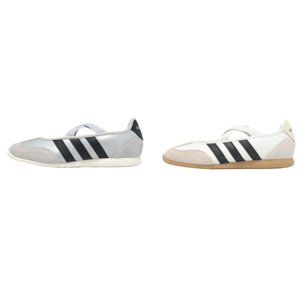 adidas 愛迪達 休閒鞋 Barreda Mary Jane 女鞋 瑪莉珍鞋 芭蕾風 薄底 2色單一價 (A-銀色)