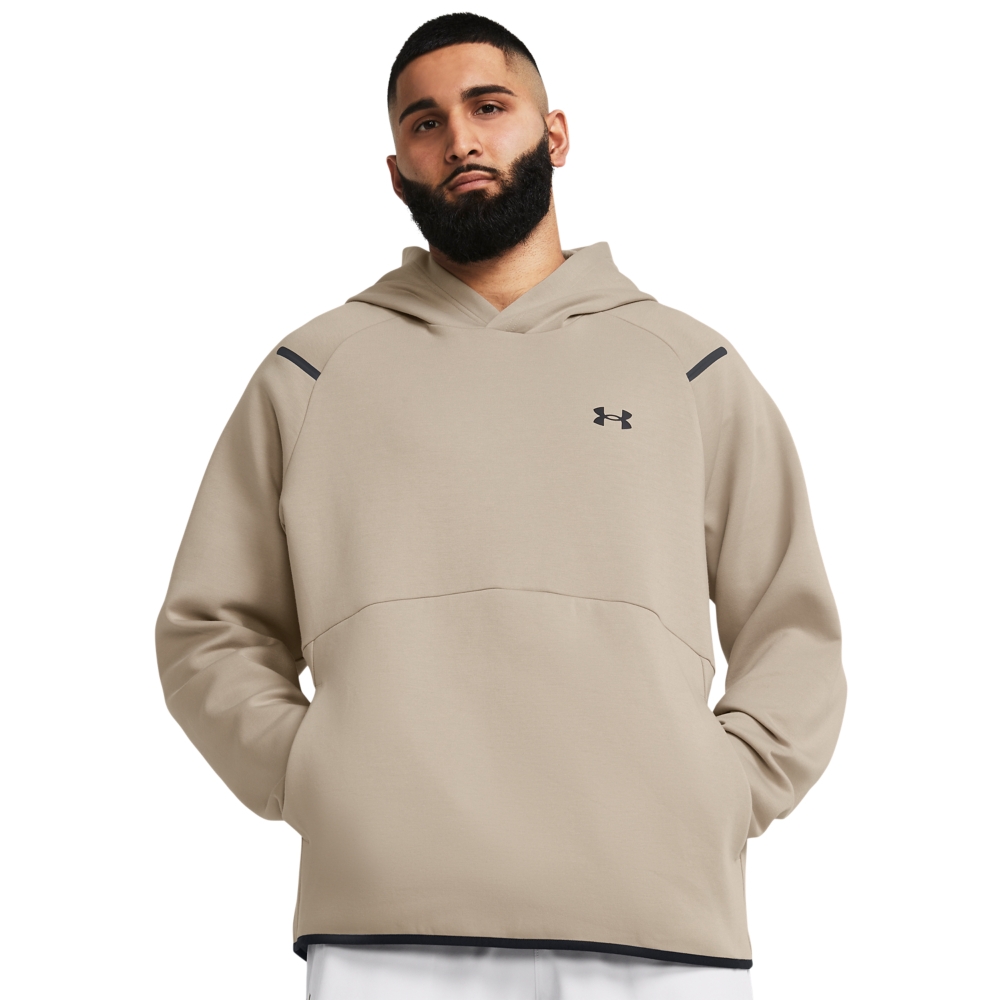 【UNDER ARMOUR】男 Unstoppable Flc 長袖帽T_1383042-203