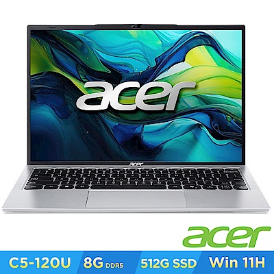 Acer 宏碁 Aspire Lite AL14-52M-55K2 14吋筆電(C5-120U/8GB/512GB/Win11)