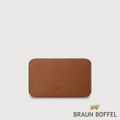 【BRAUN BUFFEL 德國小金牛】台灣總代理 裡安 2卡卡夾-麥色/BF712-124-BRA