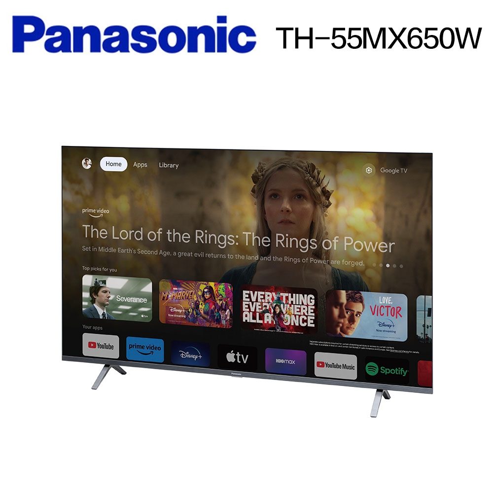 Panasonic 國際牌55吋4K LED Google TV 智慧聯網顯示器(TH-55MX650W