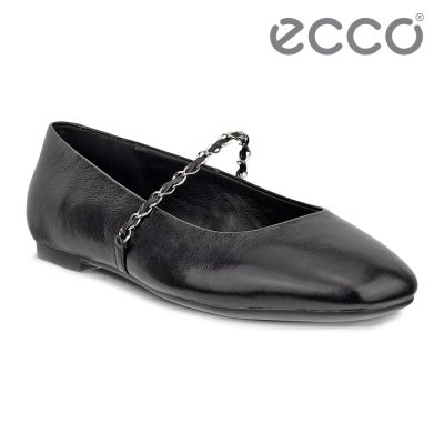 ECCO MARGOT 舞悅經典金屬繫帶芭蕾舞鞋 女鞋 黑色