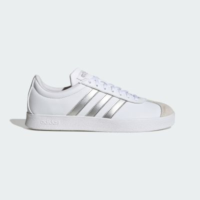 Adidas 愛迪達 VL Court Base [ID3716] 女 運動休閒鞋 舒適 白 銀