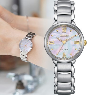 CITIZEN 星辰錶 L 系列 簡約優雅光動能腕錶-28mm EM0927-87Y