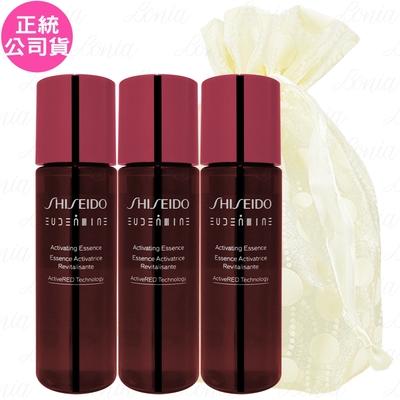 【即期品】SHISEIDO 資生堂 紅色活酵超導奇蹟露(30ml)*3旅行袋組(公司貨)