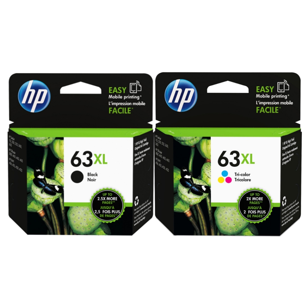 HP 63XL (F6U64AA黑+F6U63AA彩) 原廠高容量墨水匣| 原廠墨水| Yahoo