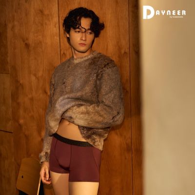 DAYNEER 素面貼身四角男內褲 M-XXL(時尚棕)