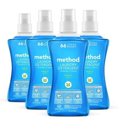 【箱購】Method美則 4倍濃縮香水洗衣精-清新1580mlX4