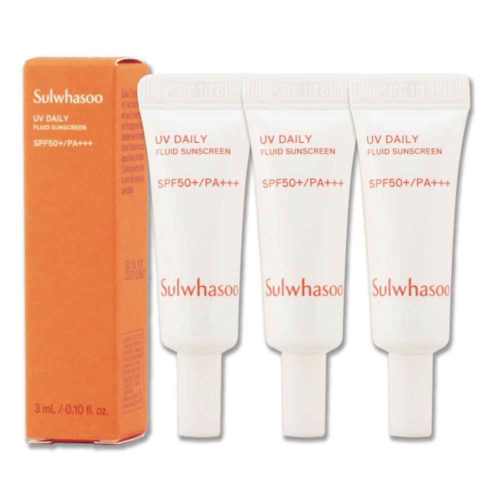 (即期品)Sulwhasoo 雪花秀 超輕透防水防曬乳 3ML x 3(效期至2027年01月)