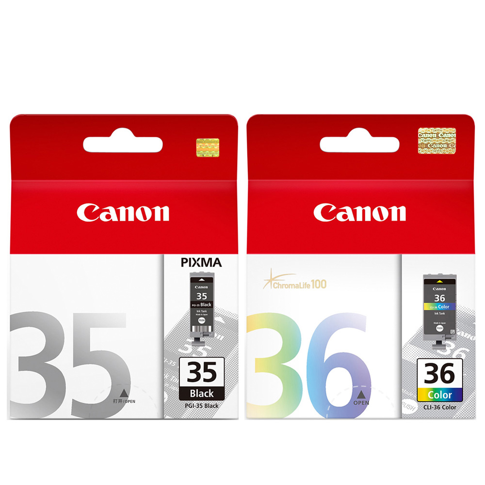 CANON PGI-35+CLI-36 原廠墨水匣組合(1黑1彩) (適用:TR150/TR160/IP100/100B/IP110/IP110B)