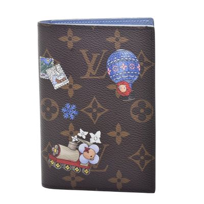 LV Louis Vuitton路易威登  M15320 聖誕限定Vivienne Wintery Travel系列Monogram帆布護照夾