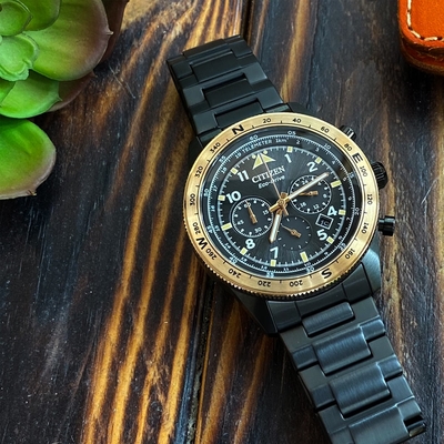 CITIZEN 星辰 Eco-Drive 追速極限光動能計時錶 聖誕節 禮物(CA4556-89E)/43mm
