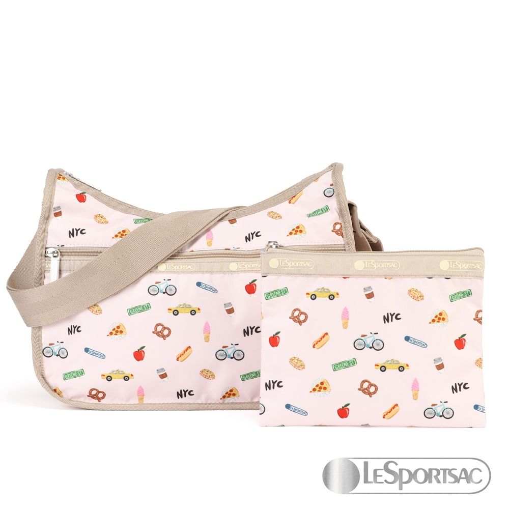 LeSportsac - Standard 側背水餃包/流浪包-附化妝包 (紐約經典)