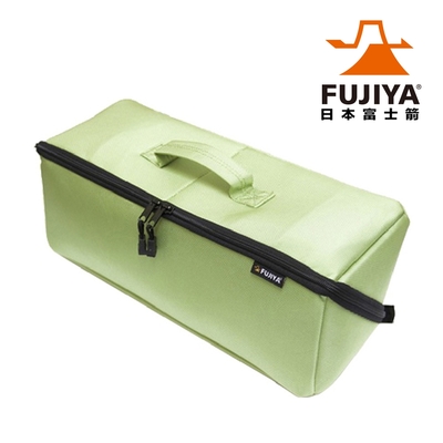 【FUJIYA日本富士箭】經典高緩衝大開口工具收納袋(中)-活力綠(FTC2-MLG)