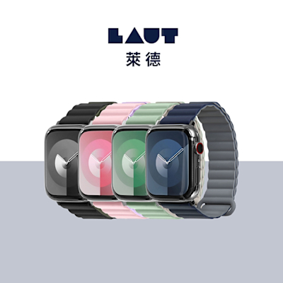 LAUT 萊德 Apple Watch 38/40/41/42(S10/11)mm 撞色矽膠錶帶