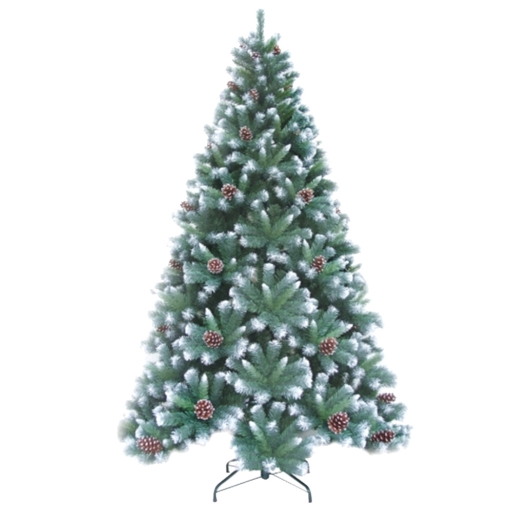 COMET 8呎雙葉雪花漆松果聖誕樹(SCA24008) | 聖誕樹180cm以上| Yahoo購物中心